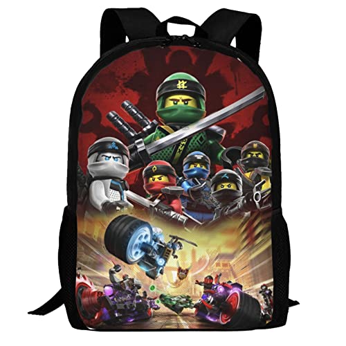 Ninja Cartoon Backpack Anime 3d Printing Bag Travel Backpack 17 Inch Daypack For Men And Women Universal Fan Casual Backpack Gift