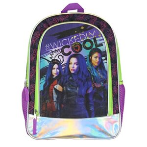 disney descendants backpack wickedly cool mal uma evie school travel backpack