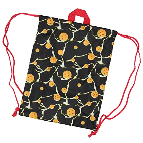 Bioworld Dragon Ball Z Backpack Lunch Box Drawstring Bag Keychain Pencil Case 5 Pc Set