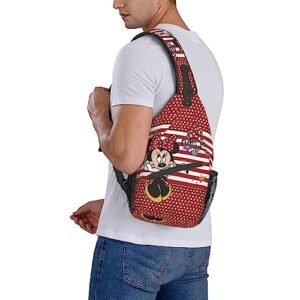 Ouhlcsp Adult Unisex Cross chest bag Crossbody Sling Backpack Travel Hiking Daypack for Women Men diagonally Shoulder Bag Gifts - anime 26