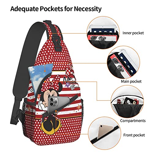 Ouhlcsp Adult Unisex Cross chest bag Crossbody Sling Backpack Travel Hiking Daypack for Women Men diagonally Shoulder Bag Gifts - anime 26