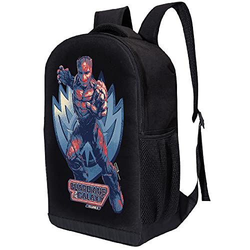 Marvel Guardians Of The Galaxy Volume 3 Backpack Comics Black Laptop Bag Lightweight Knapsack (Groot)