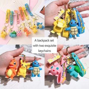 henapeym Fashion Kids Backpack Set Casual School Backpack with Pencil Case, Anime Cute Bookbag for Students Boys Girls