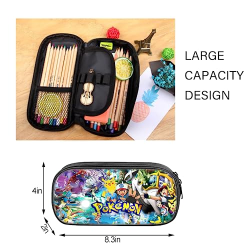 henapeym Fashion Kids Backpack Set Casual School Backpack with Pencil Case, Anime Cute Bookbag for Students Boys Girls