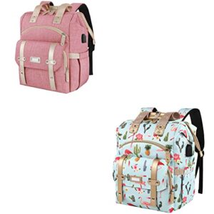 janiful laptop backpack for women, teacher doctor nurse for 15.6 inch laptop,large travel airline approved wide open college shoulder purse backpack bag