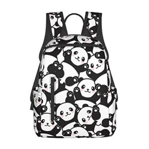 jump blue cute panda fashion mini backpack for women lightweight durable travel hiking daypack business computer purse work bag with multiple pockets fits 13 inch laptop