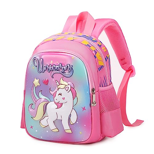 PIG PIG GIRL Toddler Backpack for Girls Boys Cute Kids Backpack for Preschool Children,Unicorn