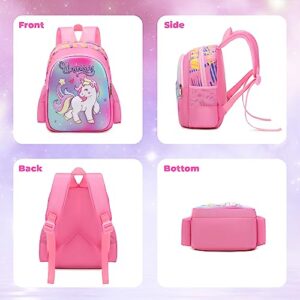 PIG PIG GIRL Toddler Backpack for Girls Boys Cute Kids Backpack for Preschool Children,Unicorn