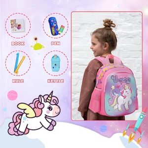 PIG PIG GIRL Toddler Backpack for Girls Boys Cute Kids Backpack for Preschool Children,Unicorn