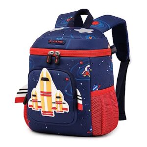 musevos toddler backpack, neoprene kids backpack for boys girls,airplane