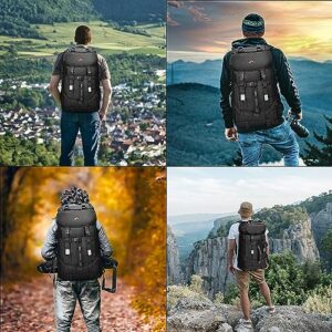 KAKA Travel Backpack, Carry On Backpack Durable Convertible Duffle Bag Fit for 17.3 Inch Laptop for Men and Women