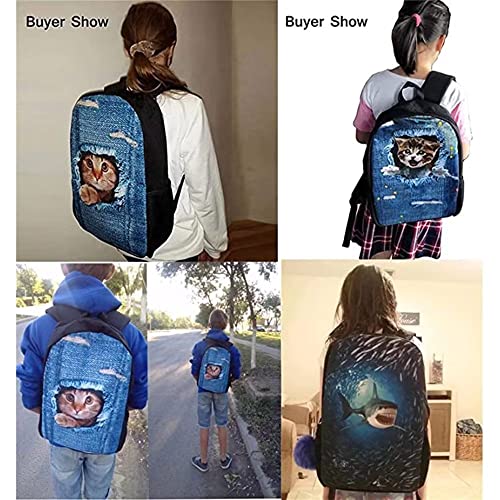 xixirimido Kids Backpack for Girls Boys, American Flag Deer Book Bag for School Travel Laptop Rucksack