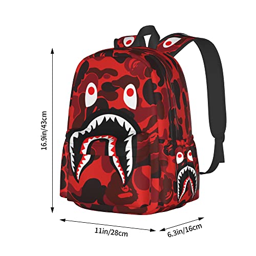 Shark Backpack Lightweight Waterproof Bag Gifts 17 Inch Fashion Laptop Backpack