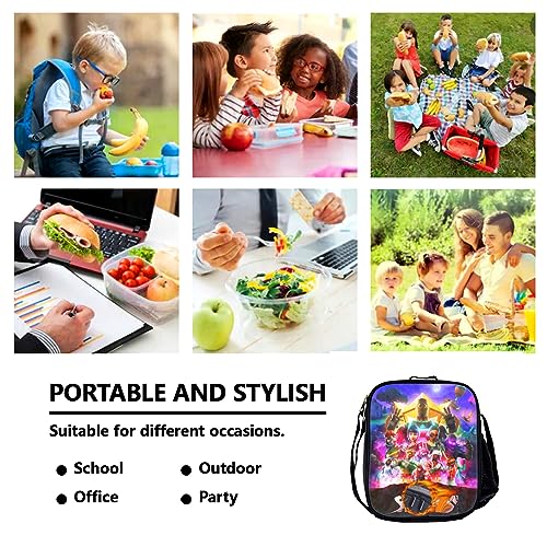 Ehdhvnp 3PCS Anime Game Backpack 3D Printed Daypacks Casual Sport Bag Set With Lunch Box and Pencilcase For Gifts Travel