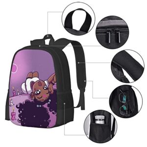 nrseag African American Girl Backpack Black Girl Backpack African Kids Cute Black Girl Bookbag for School Kids Teen Girls