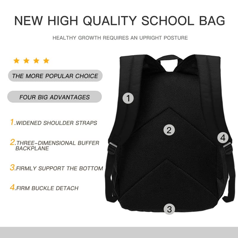 Frygonvi Cute Backpacks Backpacks For Boys Girls Casual Durable Daypack Laptop backpack Waterproof High-Capacity Backpack
