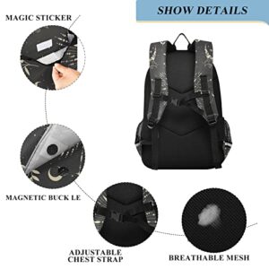 Glaphy Magic Sun Moon Clouds Stars Boho Backpack School Bag Lightweight Laptop Backpack Student Travel Daypack with Reflective Stripes