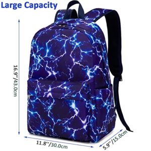 Meisohua Boys Backpack for Elementary School Backpack for Boys Girls School Bookbag for Middle School Bags Lightning Backpack for Kids