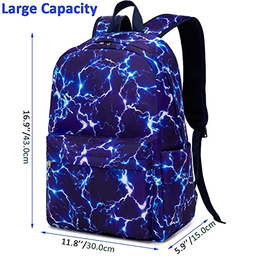 Meisohua Boys Backpack for Elementary School Backpack for Boys Girls School Bookbag for Middle School Bags Lightning Backpack for Kids