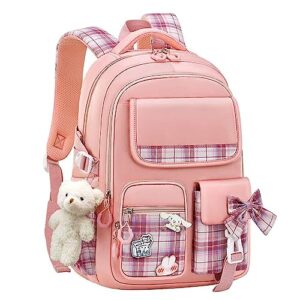 XINWLL Backpack for Girls, 15.6 Inch Laptop School Bag Kids Kindergarten Elementary College Backpacks Large Bookbags for Teen Girls Women Students Casual Travel Daypacks