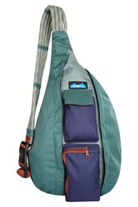 kavu original rope sling pack with adjustable rope shoulder strap - tree hugger