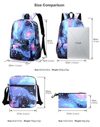 FROIBHATG NASA,Space Agency，astronaut，camouflage bag, men and women, Three piece backpack set