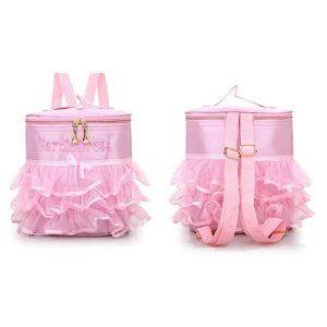 SEHXIM Cute Ballet Dance Backpack,Tutu Dress Dance Bag for Girls,Waterproof Bag Small Duffle Bag Ballet Bags Gym Bag. (Princess Pink)