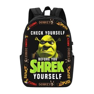 get out of my swamp backpack girl's boy's adult's 17 inch double strap shoulder school bookbag water resistant fits laptop