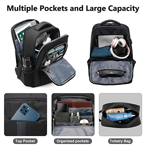 LOVEVOOK Laptop Backpack for Women Teacher Nurse Backpack Purse Computer Bag Work Travel Backpack Men Large Capacity Business Backpack with USB Charging Port