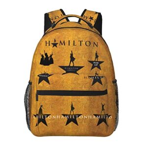duahuazai kid's backpack broadway musical school bag for teens boys women laptop daypack traveling lightweight book bags