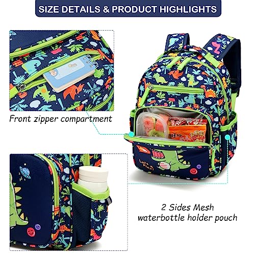 SunForMorning Toddler Backpack for Girls and Boys Children Kindergarten Preschool Bag Kids School Backpack with Chest Strap, Dinosaurs