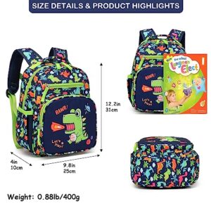 SunForMorning Toddler Backpack for Girls and Boys Children Kindergarten Preschool Bag Kids School Backpack with Chest Strap, Dinosaurs