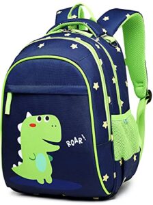 kids backpacks kindergarten elementary school bag for boys girls durable children travel bookbag, dinosaurs