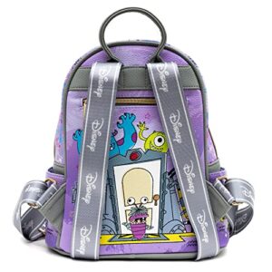 Wondapop Monsters Inc. 11" Vegan Leather Fashion Mini Backpack