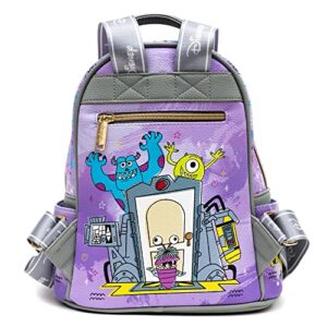 Wondapop Monsters Inc. 11" Vegan Leather Fashion Mini Backpack