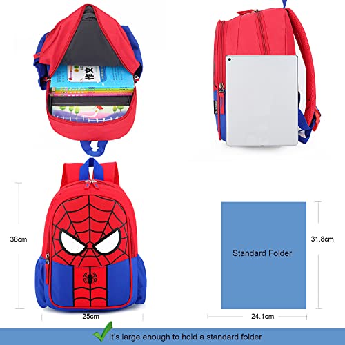 JBin Rich Little Kids Toddler Backpack,Preschool Red Backpack for Boys and Girls Ages 2-8 Years Old