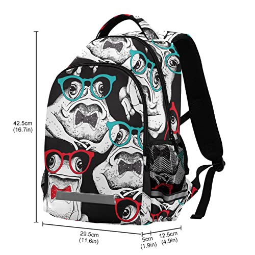 NFMILI Mr Frogs Kids Backpack Lightweight Middle School Elementary Bookbags for Boys Girls School Bag with Chest Strap 11.6 X 6.9 X 16.7 in