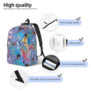 Thustin Little Mermaid 2023 halie Backpacks Casual Durable Daypack Laptop Mini backpack Waterproof Travel Backpacks 15.7 Inch Bag