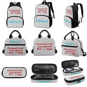 AmzPrint Horse Backpacks For Girls With Lunch Box,Elementary School Bags3 In 1 Bookbag Set Camping Childrens Backpack