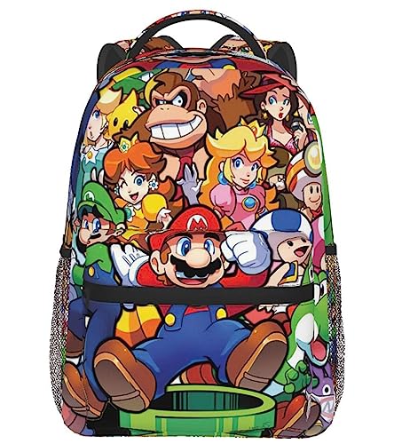 Super Cartoon Backpack Anime 3D Game Printed School Bookbag Laptop Backpacks Travel For Boys Girls Kids Back To-School