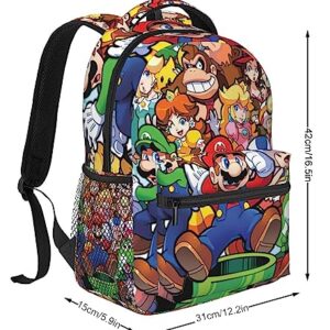 Super Cartoon Backpack Anime 3D Game Printed School Bookbag Laptop Backpacks Travel For Boys Girls Kids Back To-School