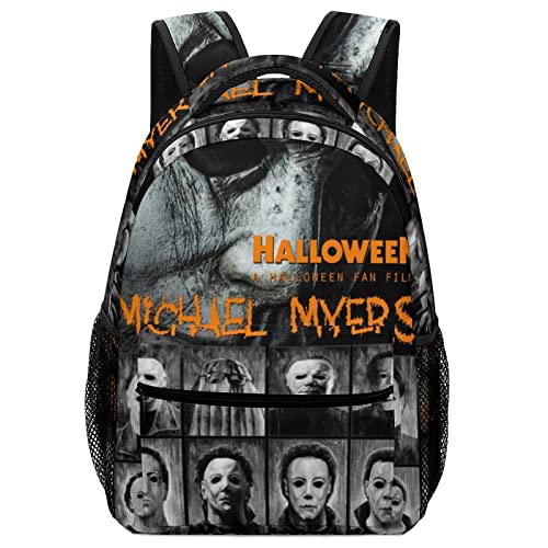 Adult Backpack Michael Halloween Myers Backpack Multifunctional Daypack Perfect Travel Bag Classical Basic Business Daypack