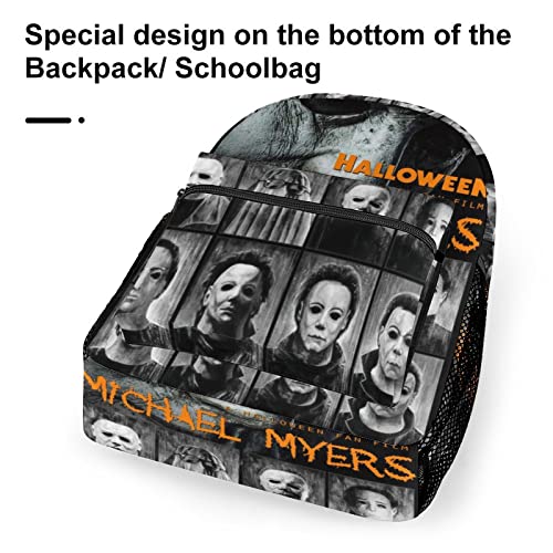 Adult Backpack Michael Halloween Myers Backpack Multifunctional Daypack Perfect Travel Bag Classical Basic Business Daypack