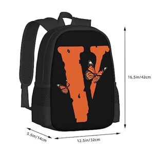 Fleiyd Big V Backpack Pencil Case Lunch Bag 3 Piece Set Vogue Backpack Laptop Bag Boys And Girls' Backpack