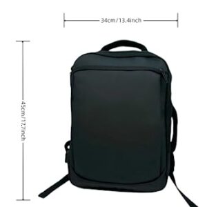 Jkzvicis Backpack for Laptop,Travel backpack,Backpack,16 in Travel Laptop Bag with USB Charging Port, Lightweight and Waterproof, Unisex Shoulder Backpack for Laptop, Black.