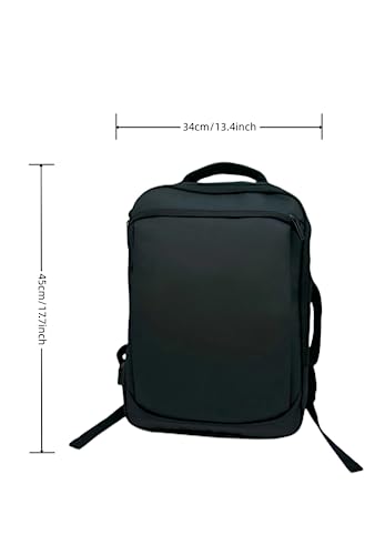 Jkzvicis Backpack for Laptop,Travel backpack,Backpack,16 in Travel Laptop Bag with USB Charging Port, Lightweight and Waterproof, Unisex Shoulder Backpack for Laptop, Black.