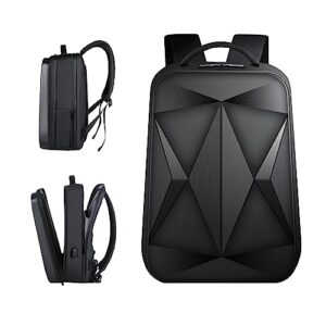 jumo cyly hard shell laptop backpack 35l, waterproof travel backpack business computer bag fit 15.6 inch gaming bag with usb charging port