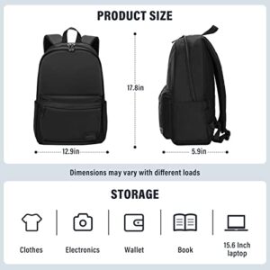 HOMIEE Lightweight Casual Laptop Backpack Travel Rucksack College Bags for Men and Women, Stylish Book Bag Waterproof Hiking Daypack 15.6 Inch Business Computer Carry on Backpack