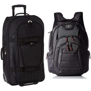 ogio bag + backpack, black pindot