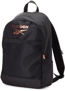 reebok backpack - rimson sports gym bag - lightweight carry on weekend overnight luggage - casual daypack for travel, beach, black-new